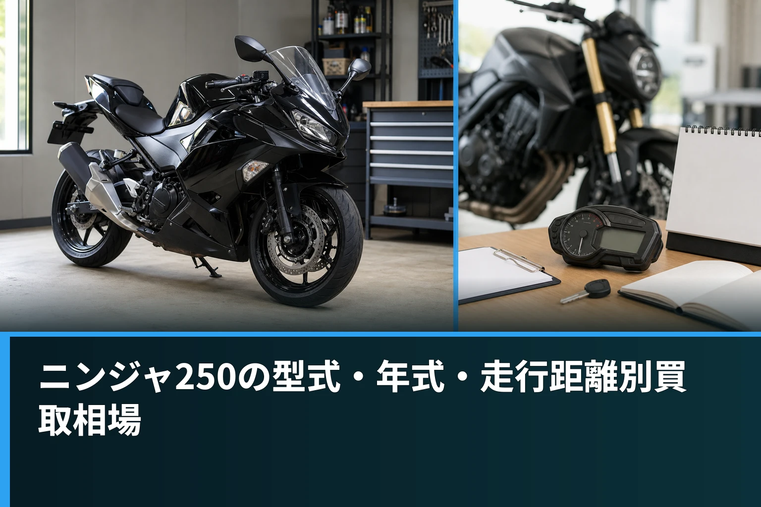 ニンジャ250の型式・年式・走行距離別買取相場