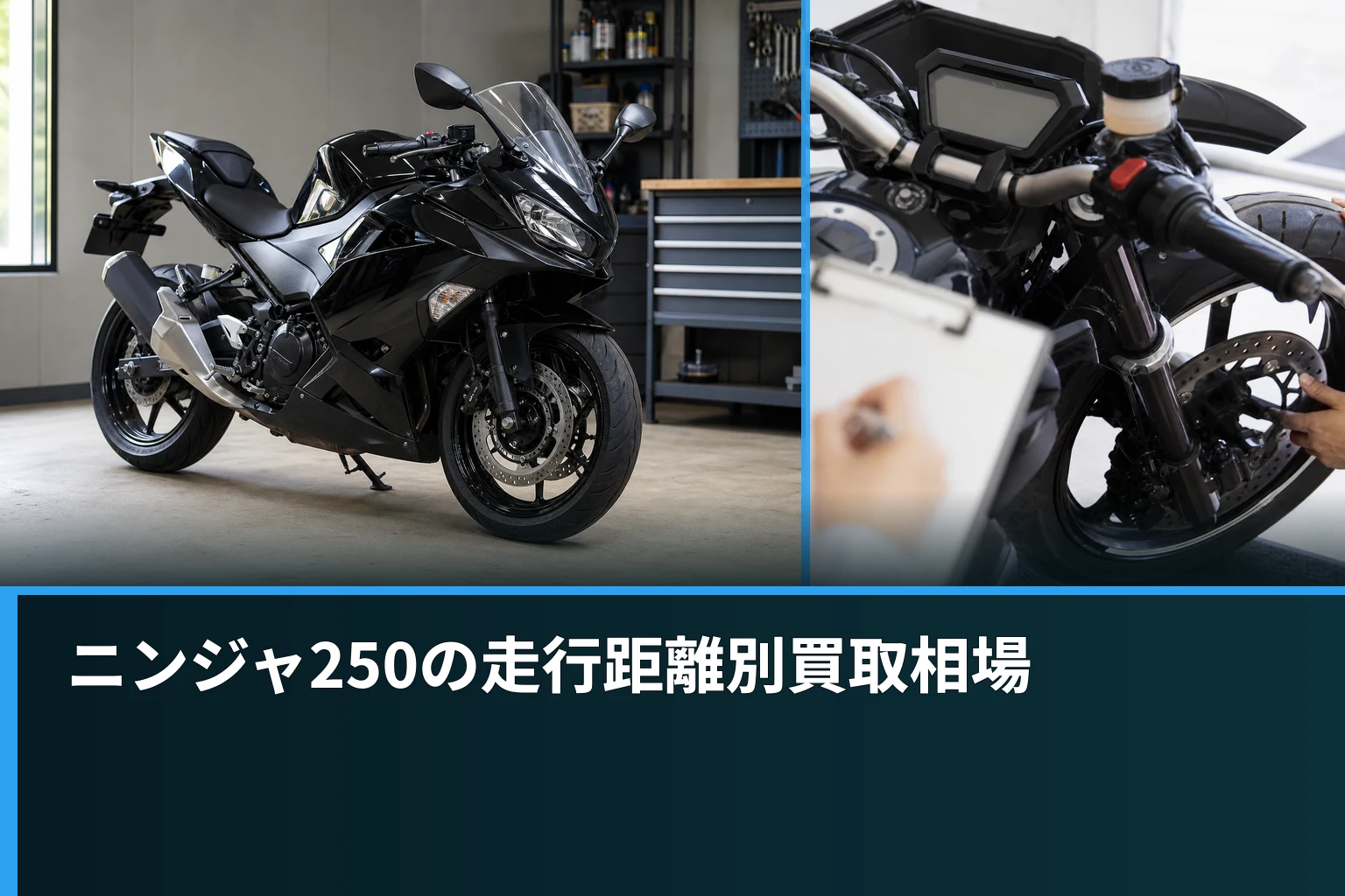 ニンジャ250の走行距離別買取相場