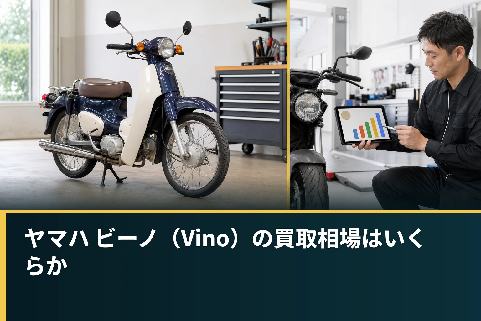 ヤマハ ビーノ(Vino)の買取相場はいくらか