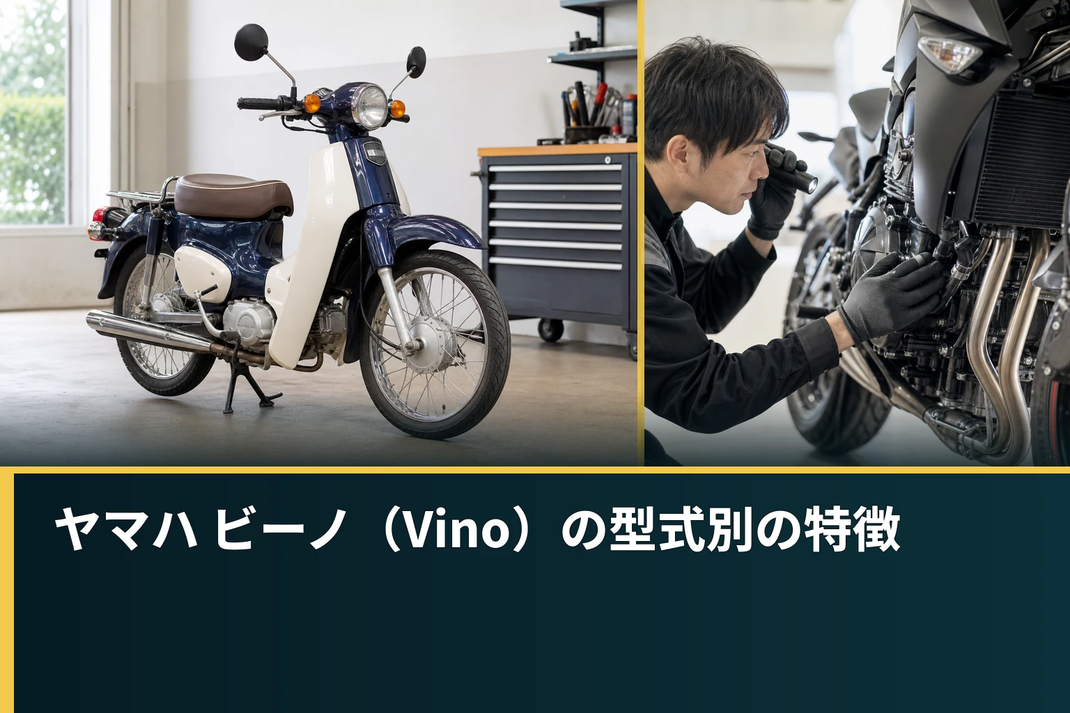 ヤマハ ビーノ(Vino)の型式別の特徴