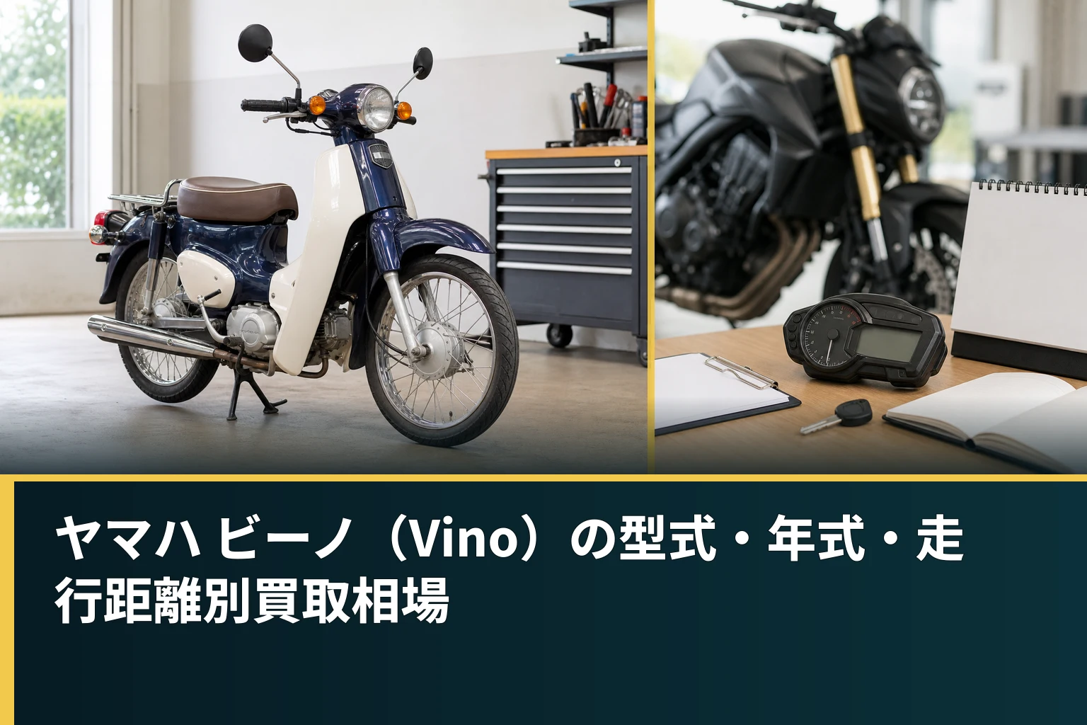 ヤマハ ビーノ(Vino)の型式・年式・走行距離別買取相場