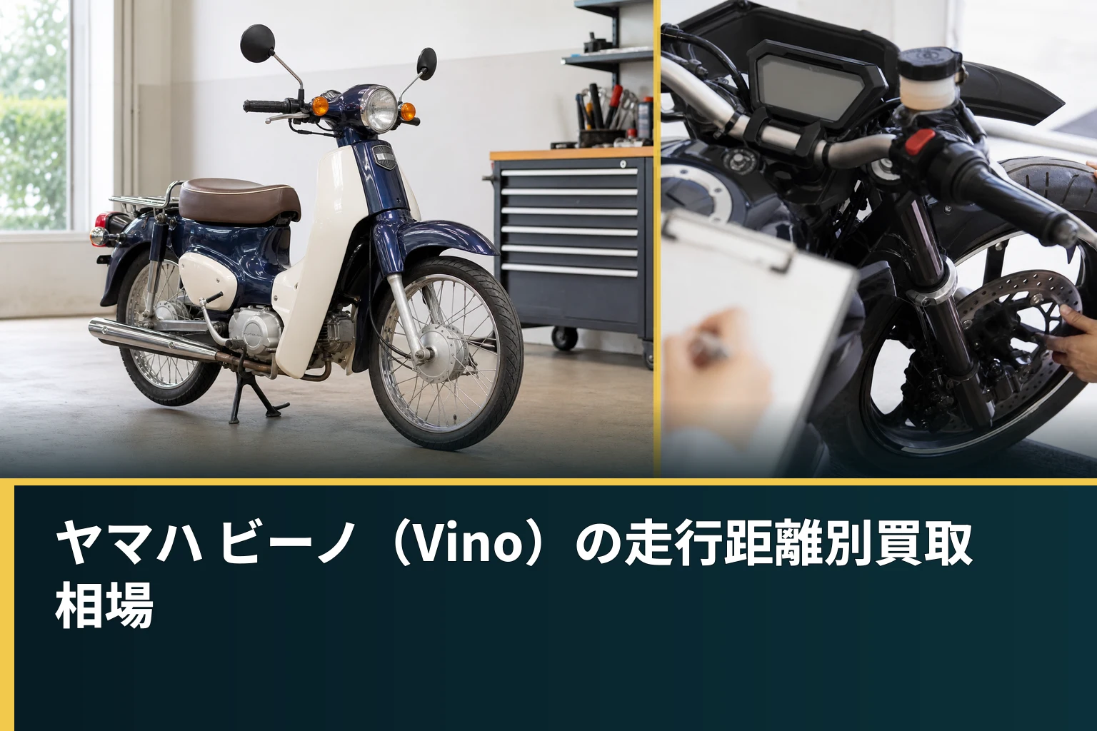 ヤマハ ビーノ(Vino)の走行距離別買取相場