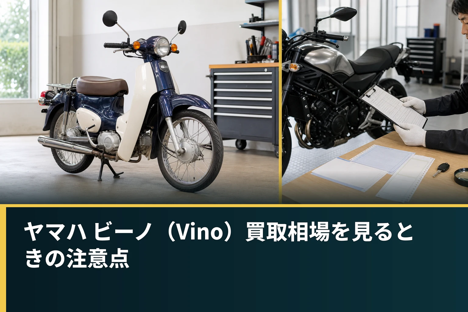 ヤマハ ビーノ(Vino)買取相場を見るときの注意点