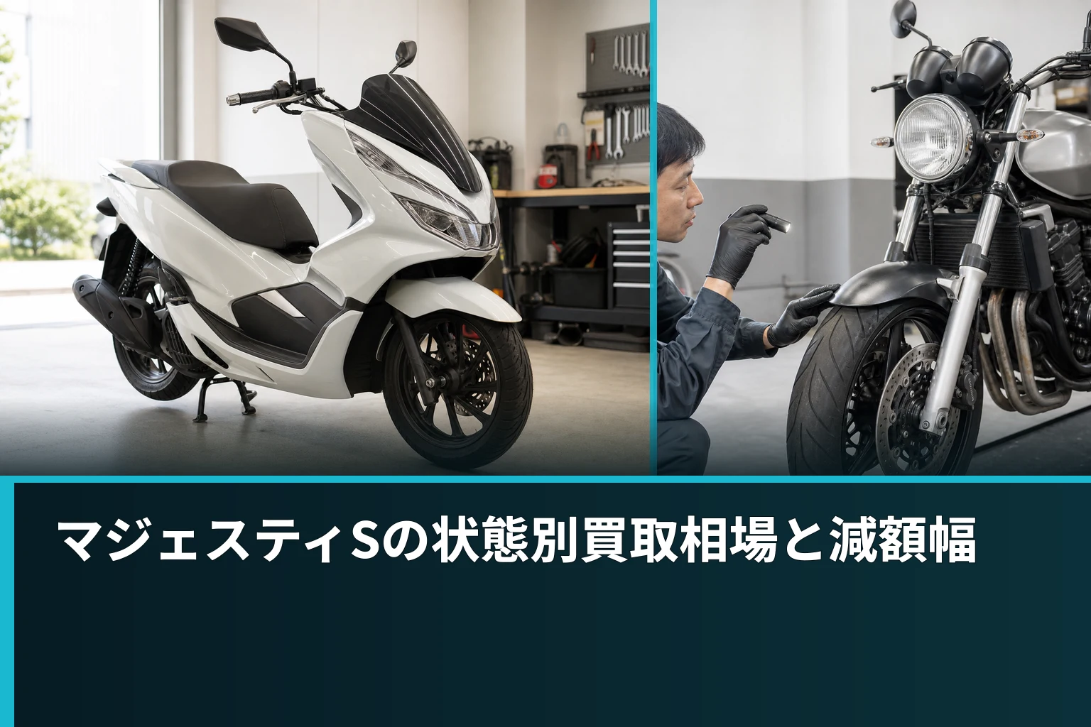 マジェスティSの状態別買取相場と減額幅