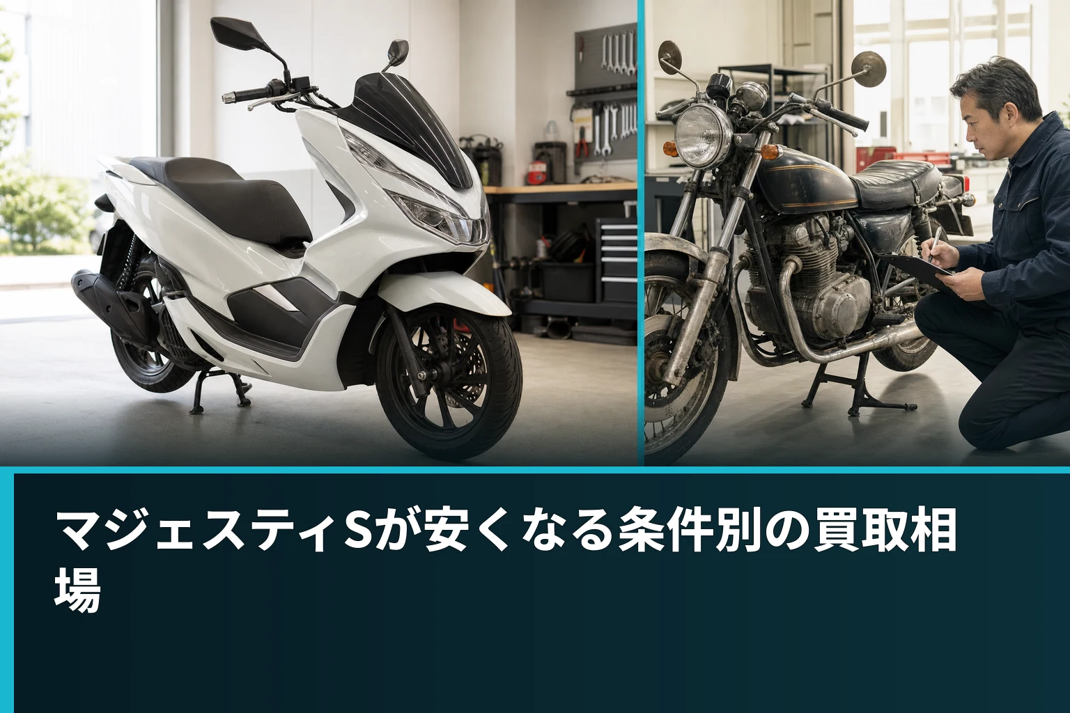 マジェスティSが安くなる条件別の買取相場
