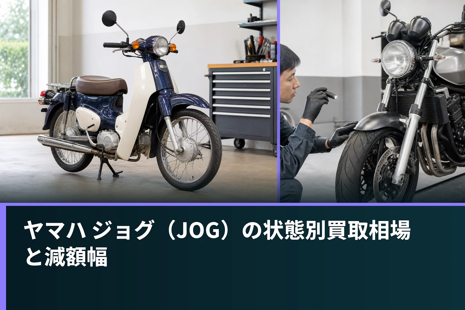 ヤマハ ジョグ(JOG)の状態別買取相場と減額幅