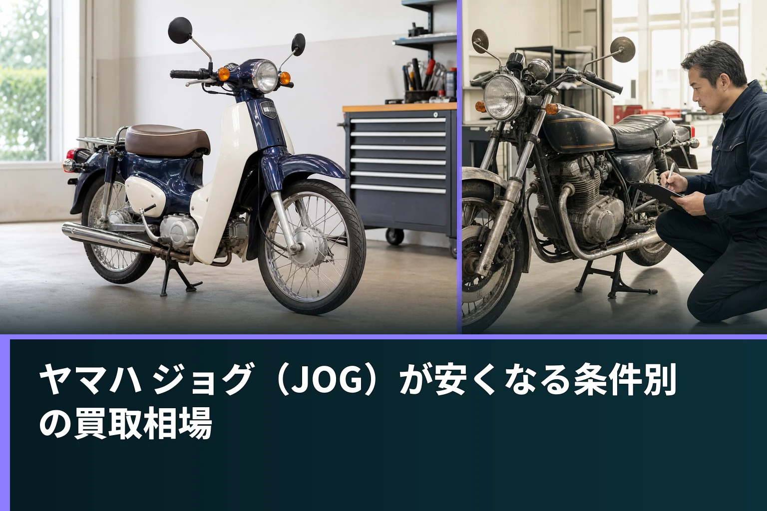 ヤマハ ジョグ(JOG)が安くなる条件別の買取相場