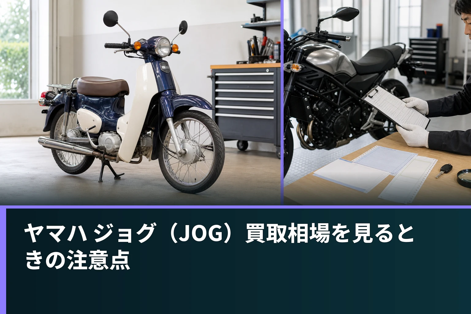 ヤマハ ジョグ(JOG)買取相場を見るときの注意点