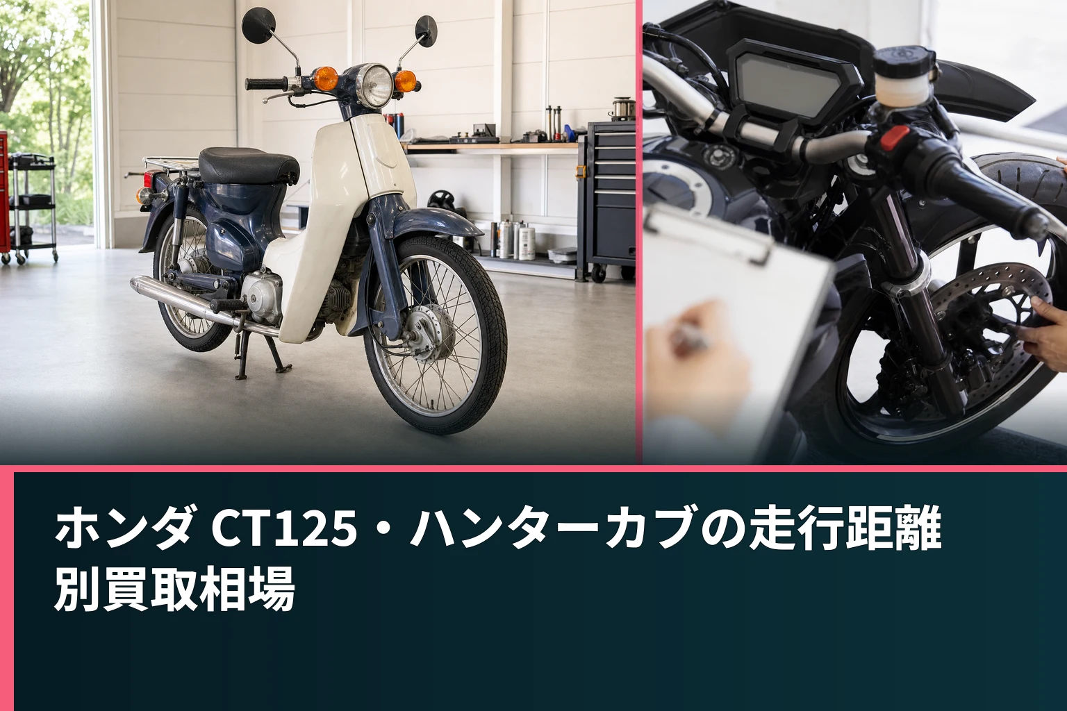 ホンダ CT125・ハンターカブの走行距離別買取相場