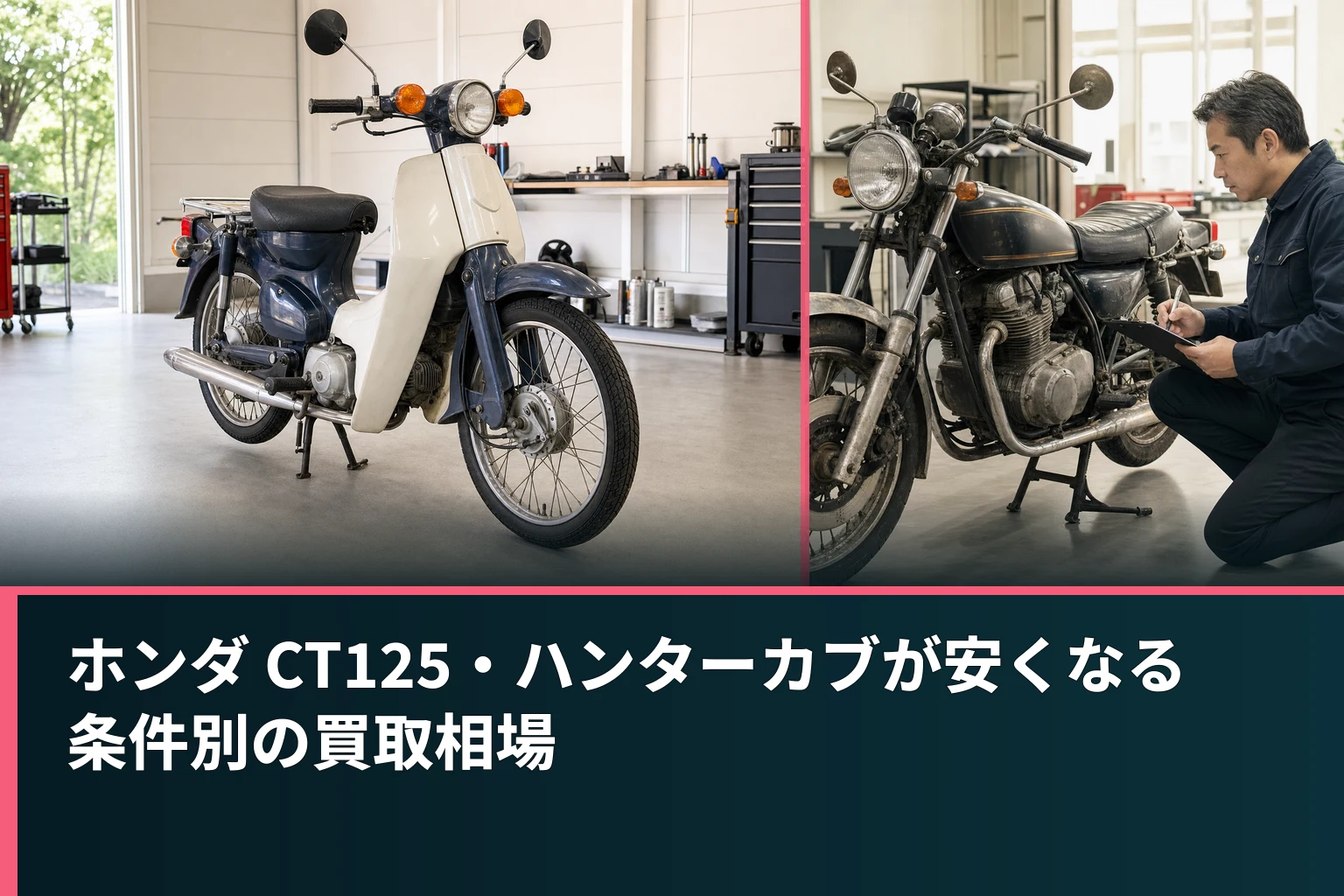 ホンダ CT125・ハンターカブが安くなる条件別の買取相場