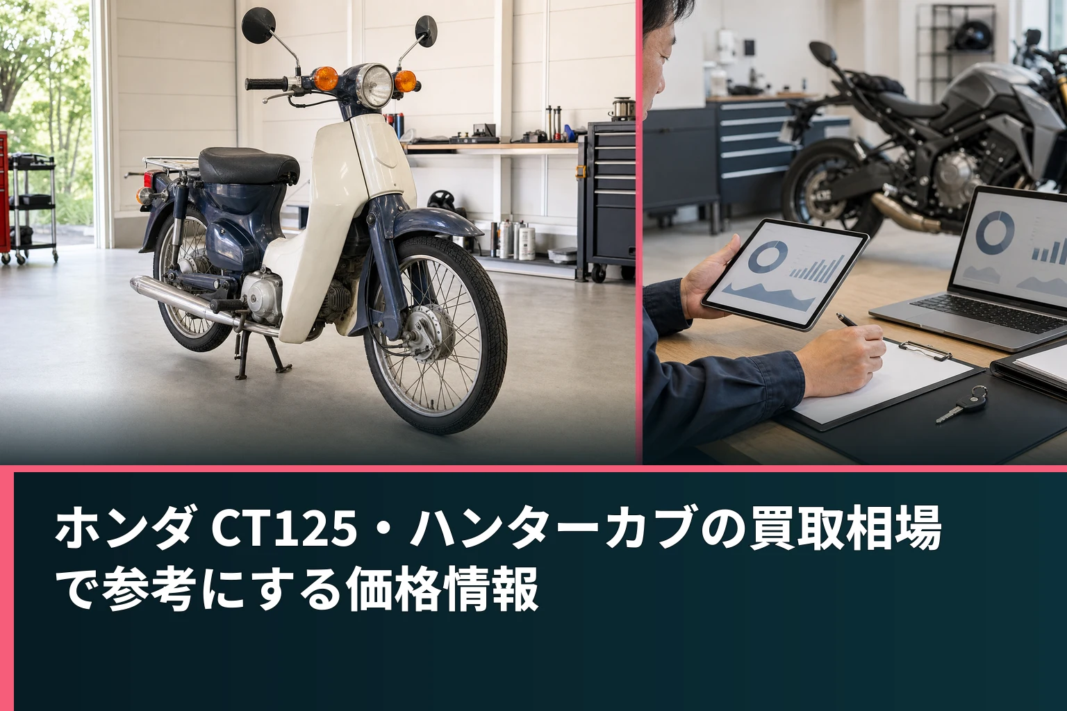 ホンダ CT125・ハンターカブの買取相場で参考にする価格情報