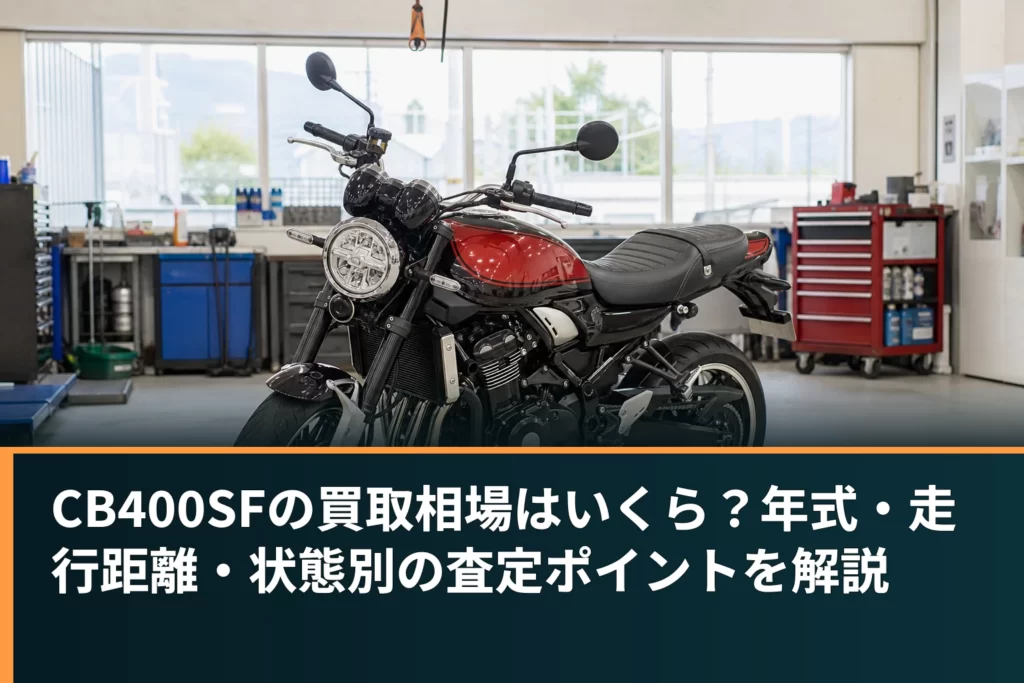 CB400SFの買取相場はいくら？年式・走行距離・状態別の査定ポイントを解説