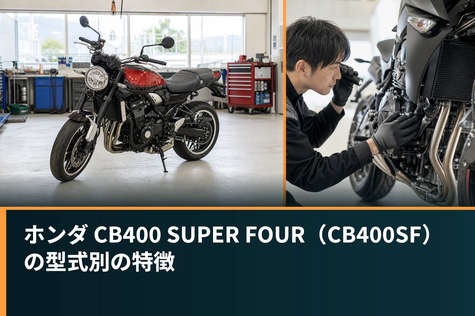 ホンダ CB400 SUPER FOUR(CB400SF)の型式別の特徴