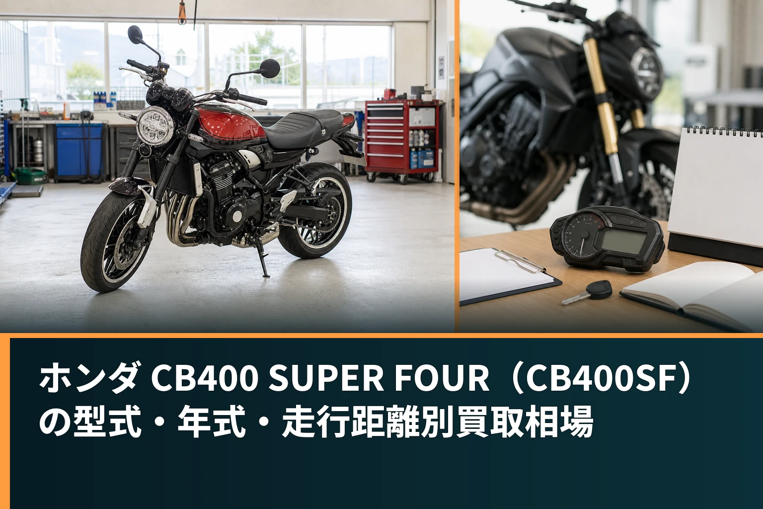 ホンダ CB400 SUPER FOUR(CB400SF)の型式・年式・走行距離別買取相場
