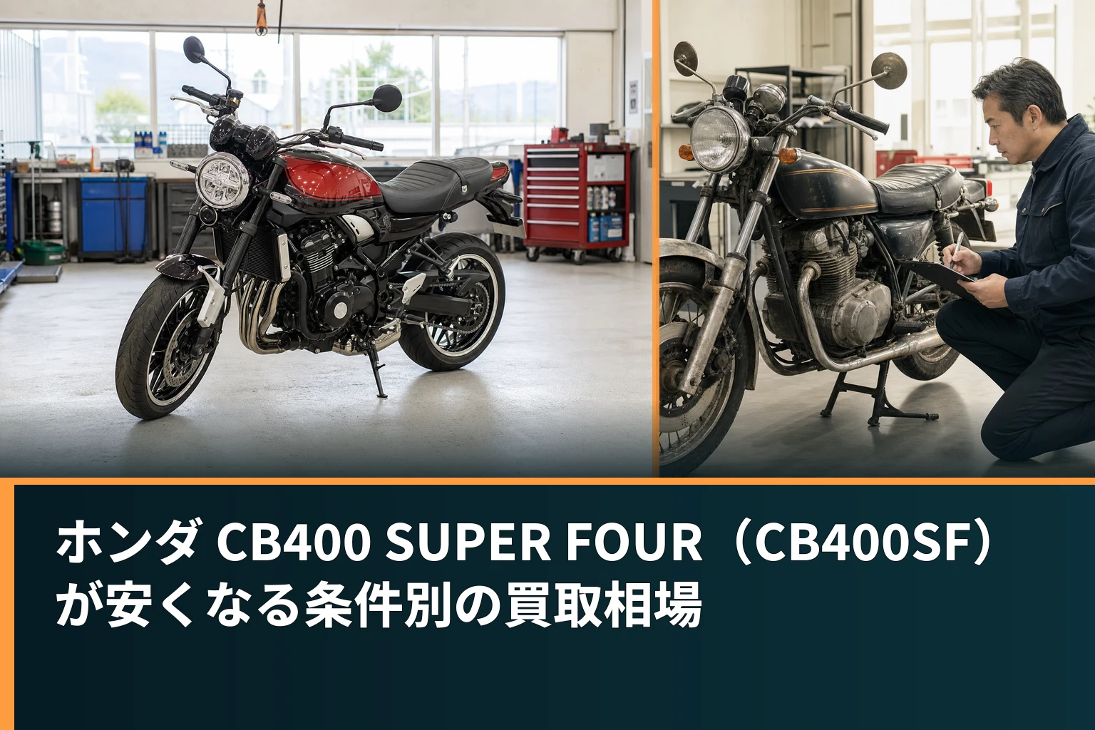 ホンダ CB400 SUPER FOUR(CB400SF)が安くなる条件別の買取相場