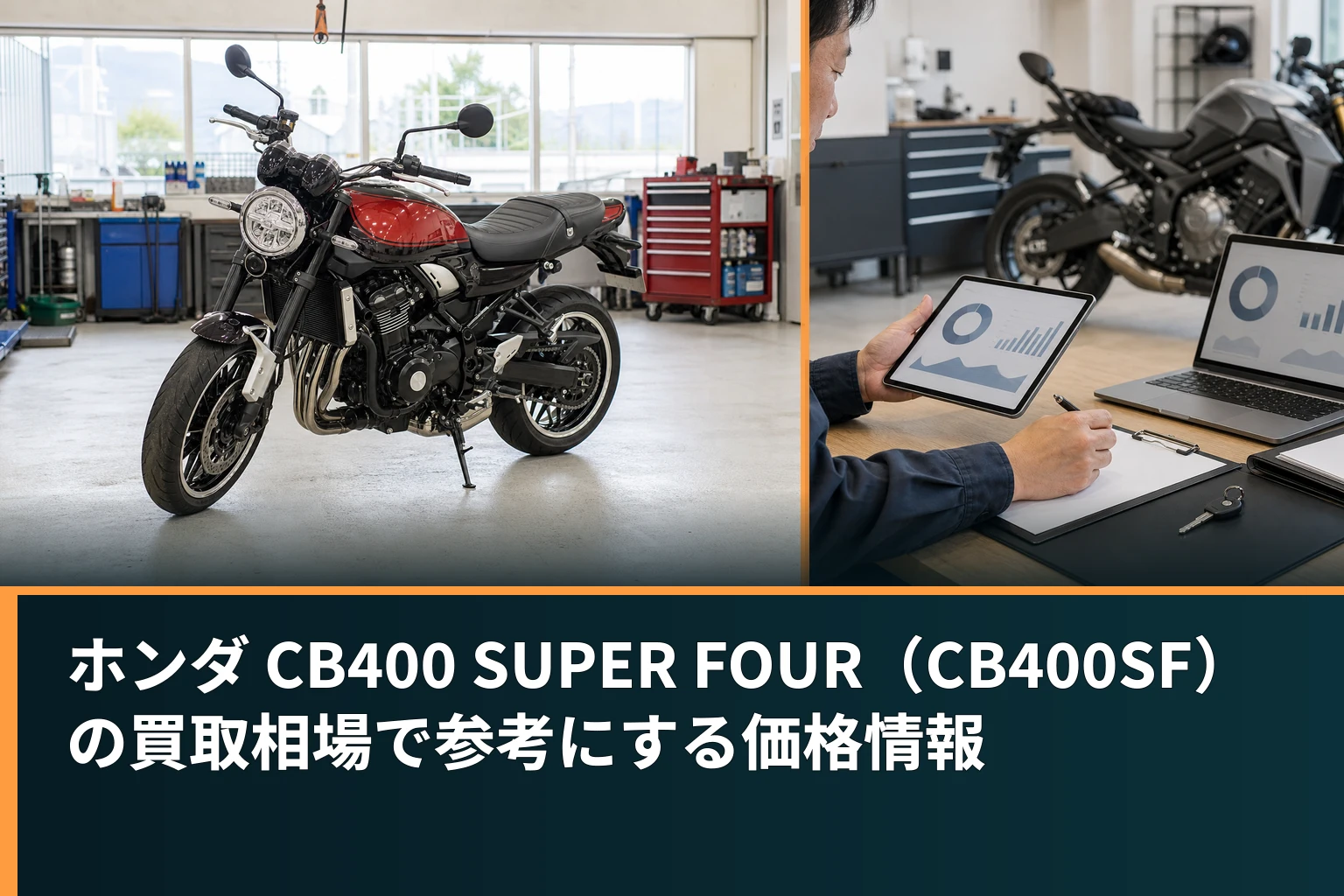 ホンダ CB400 SUPER FOUR(CB400SF)の買取相場で参考にする価格情報