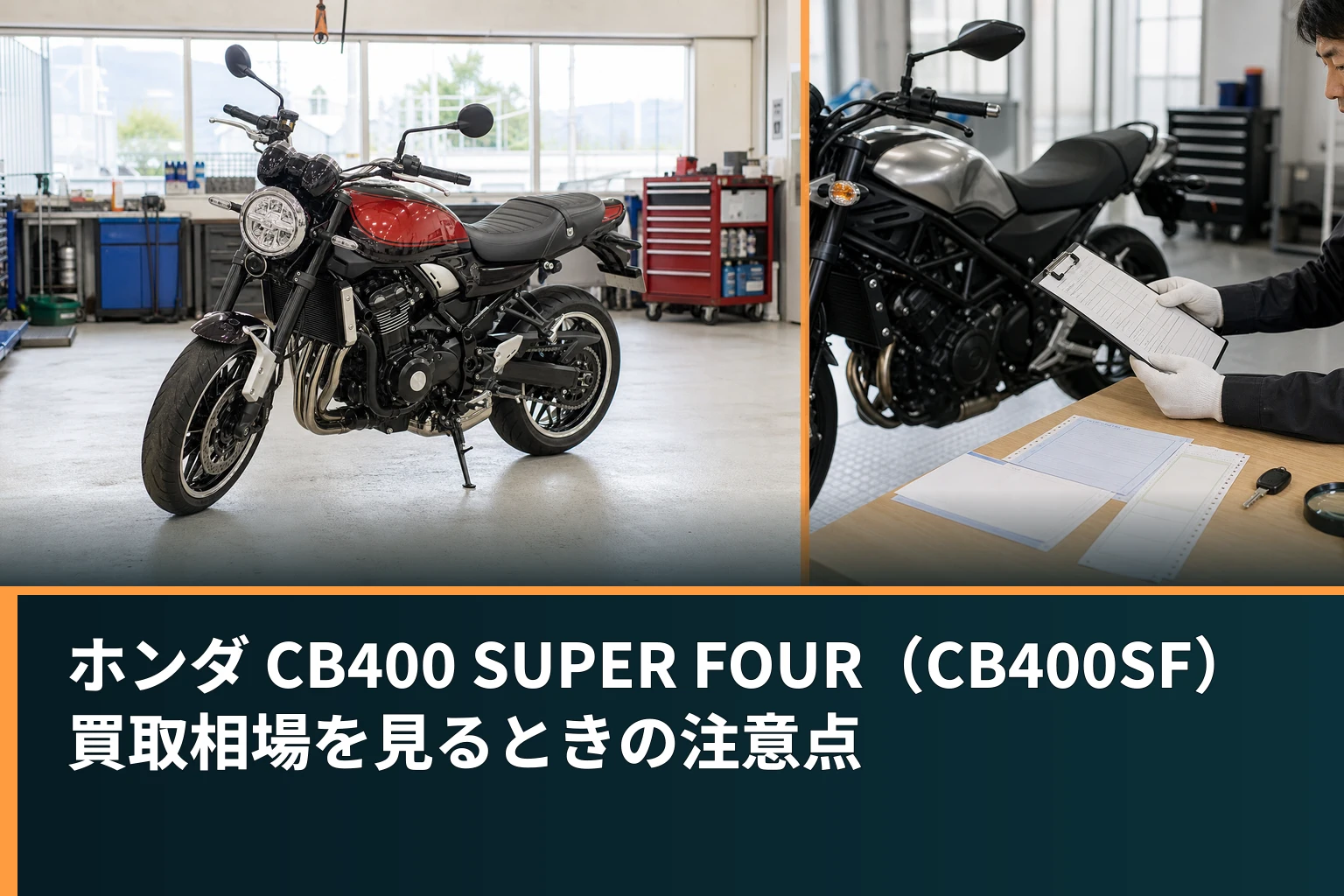 ホンダ CB400 SUPER FOUR(CB400SF)買取相場を見るときの注意点