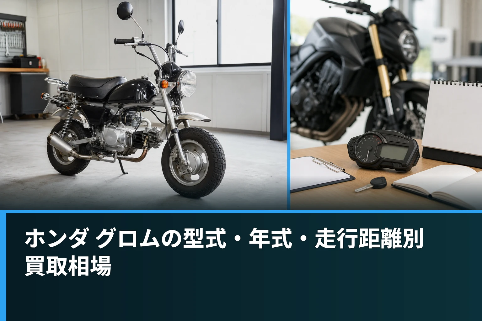 ホンダ グロムの型式・年式・走行距離別買取相場