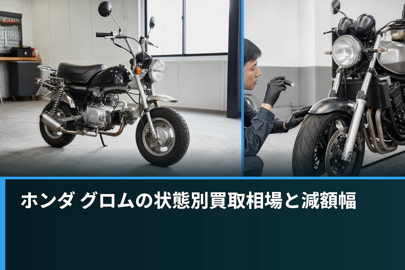 ホンダ グロムの状態別買取相場と減額幅
