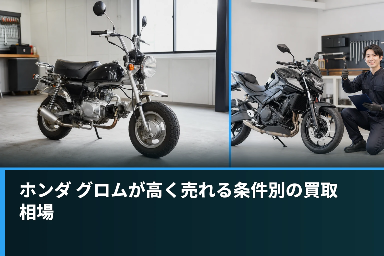 ホンダ グロムが高く売れる条件別の買取相場