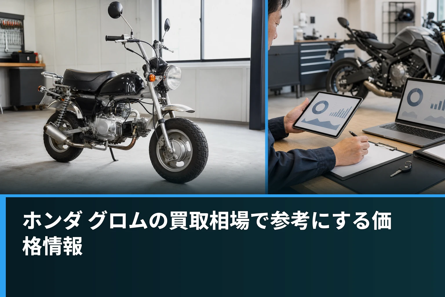 ホンダ グロムの買取相場で参考にする価格情報