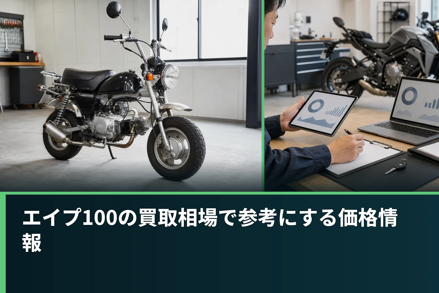 エイプ100の買取相場で参考にする価格情報