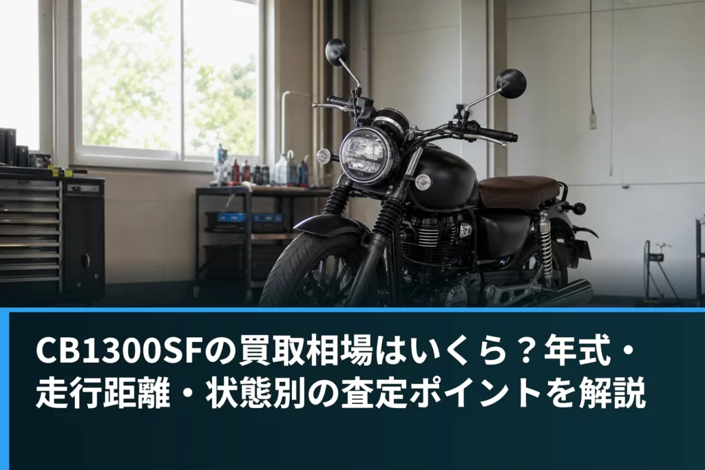 CB1300SFの買取相場はいくら？年式・走行距離・状態別の査定ポイントを解説