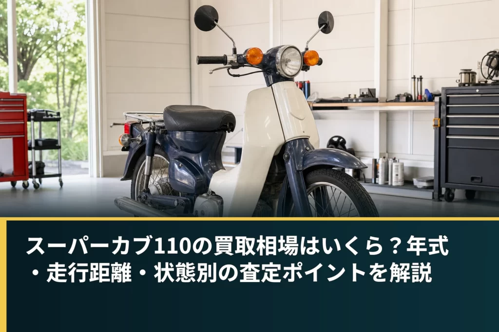 スーパーカブ110の買取相場はいくら？年式・走行距離・状態別の査定ポイントを解説