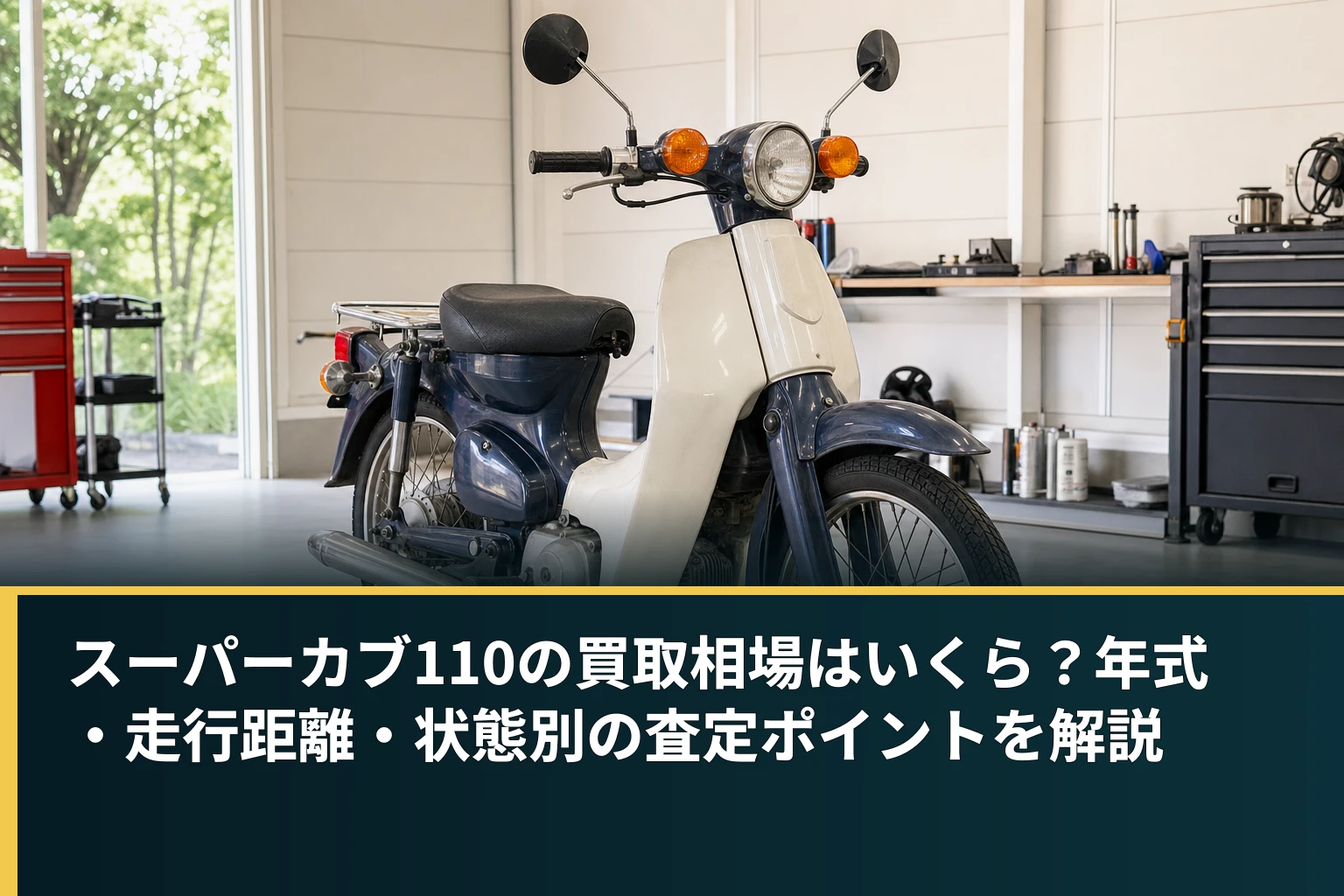 スーパーカブ110の買取相場はいくら?年式・走行距離・状態別の査定ポイントを解説