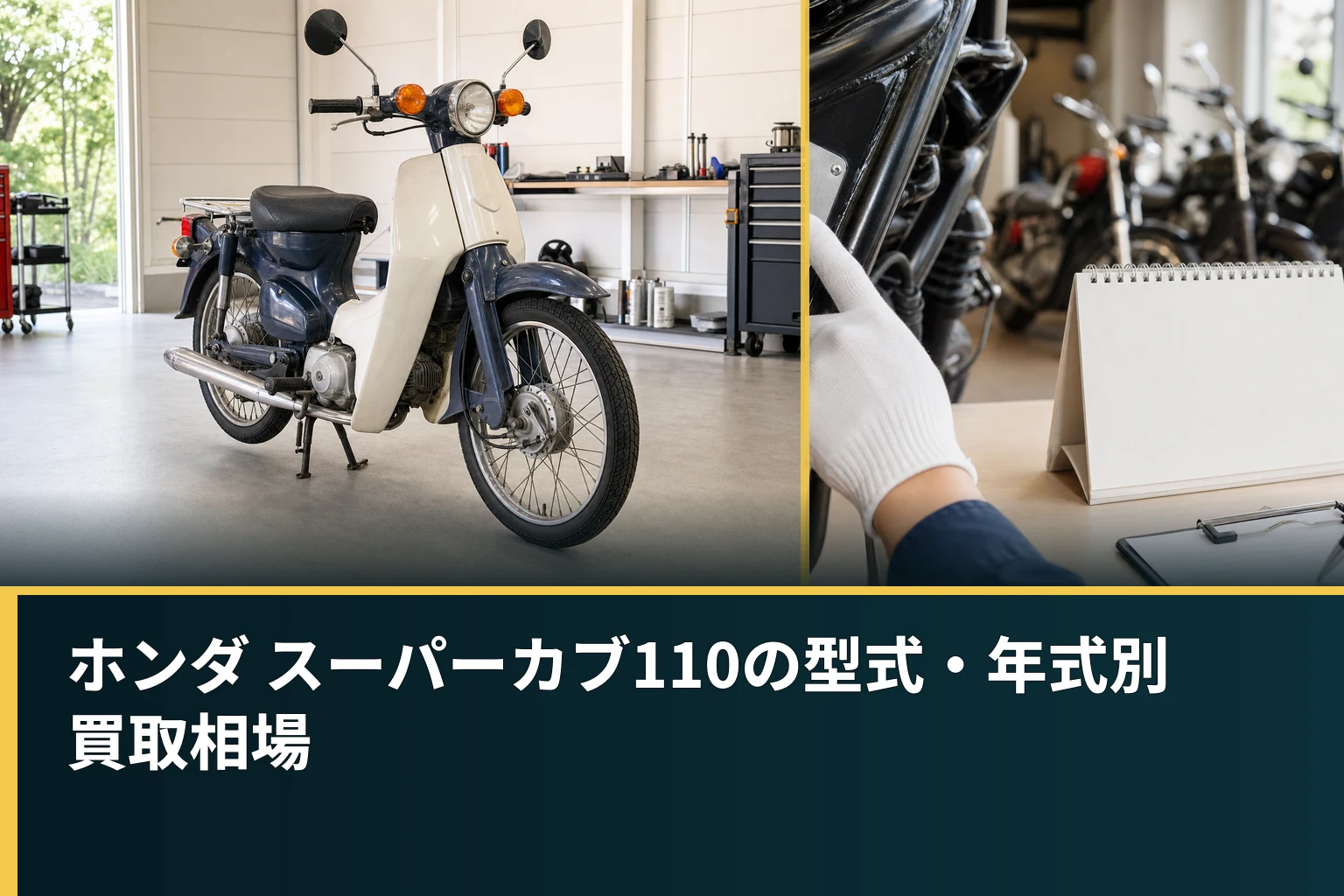 ホンダ スーパーカブ110の型式・年式別買取相場