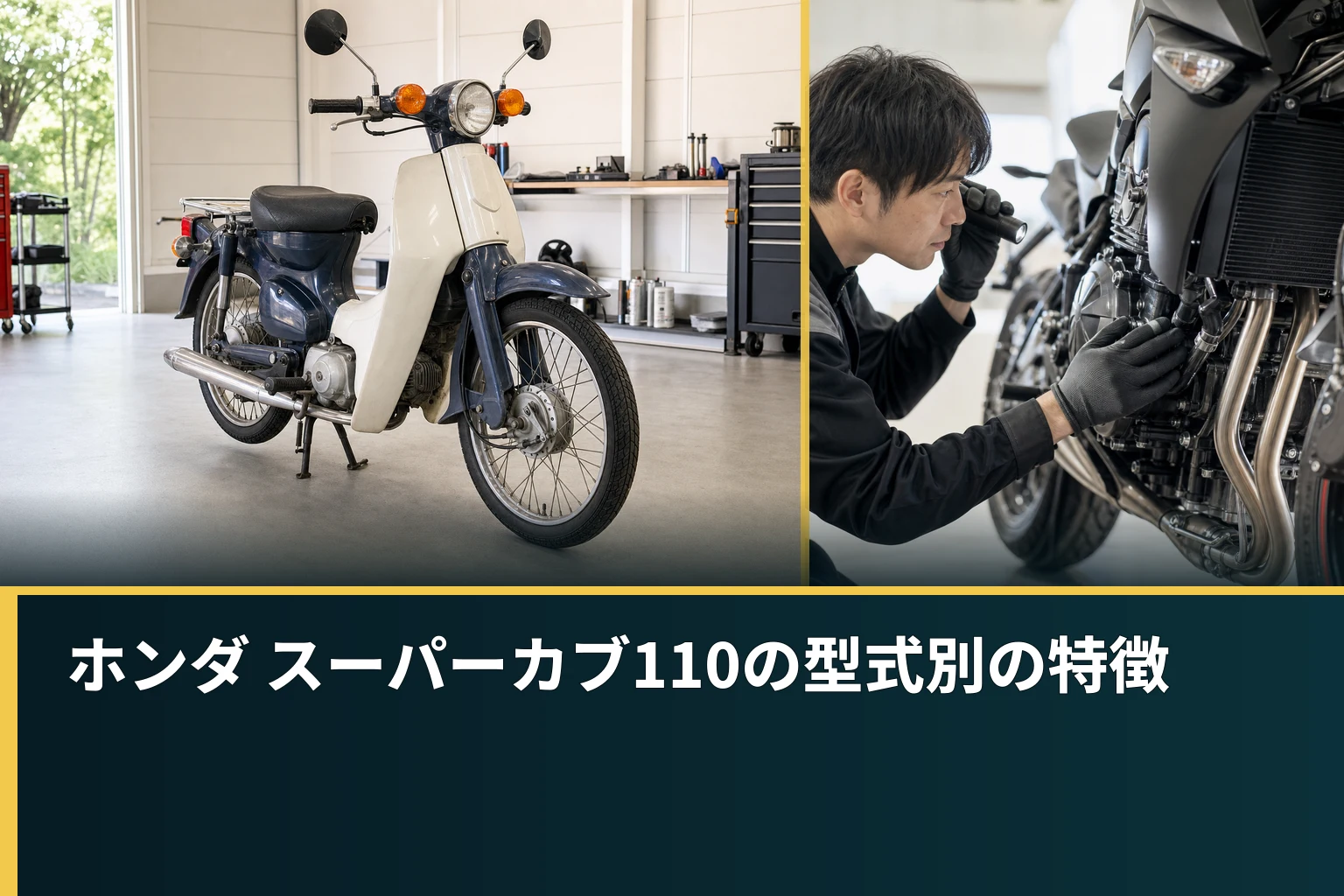 ホンダ スーパーカブ110の型式別の特徴