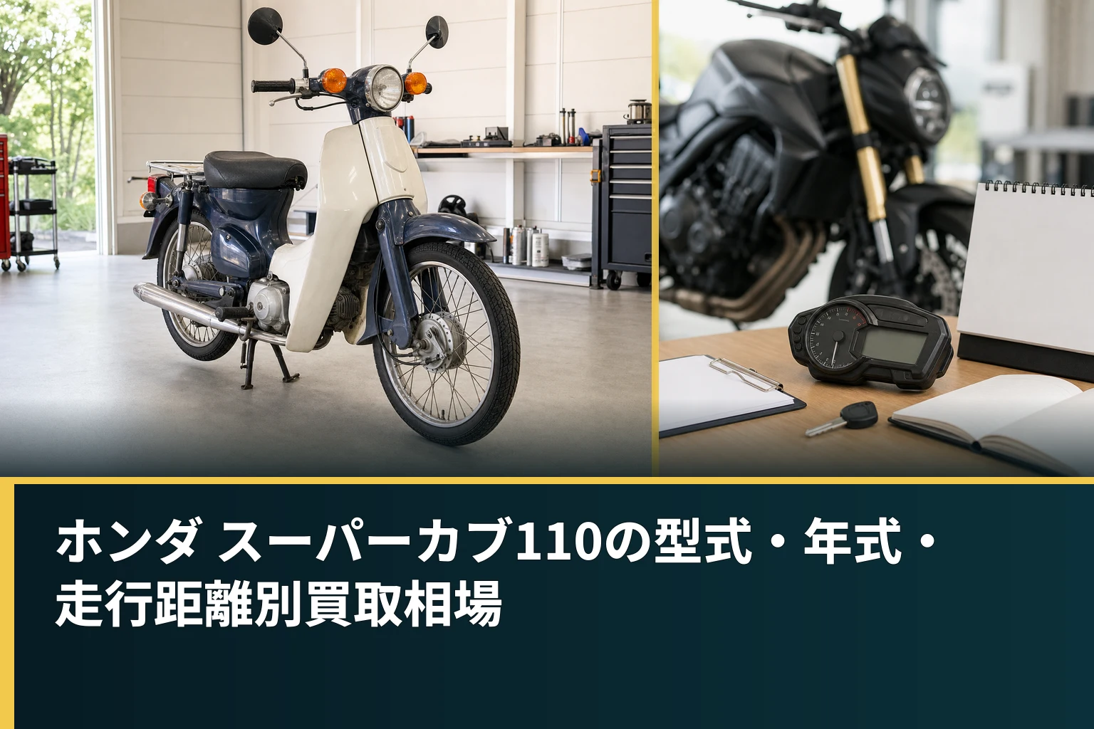 ホンダ スーパーカブ110の型式・年式・走行距離別買取相場