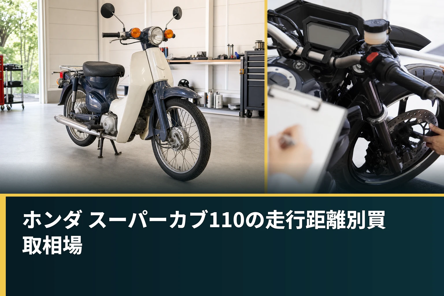 ホンダ スーパーカブ110の走行距離別買取相場