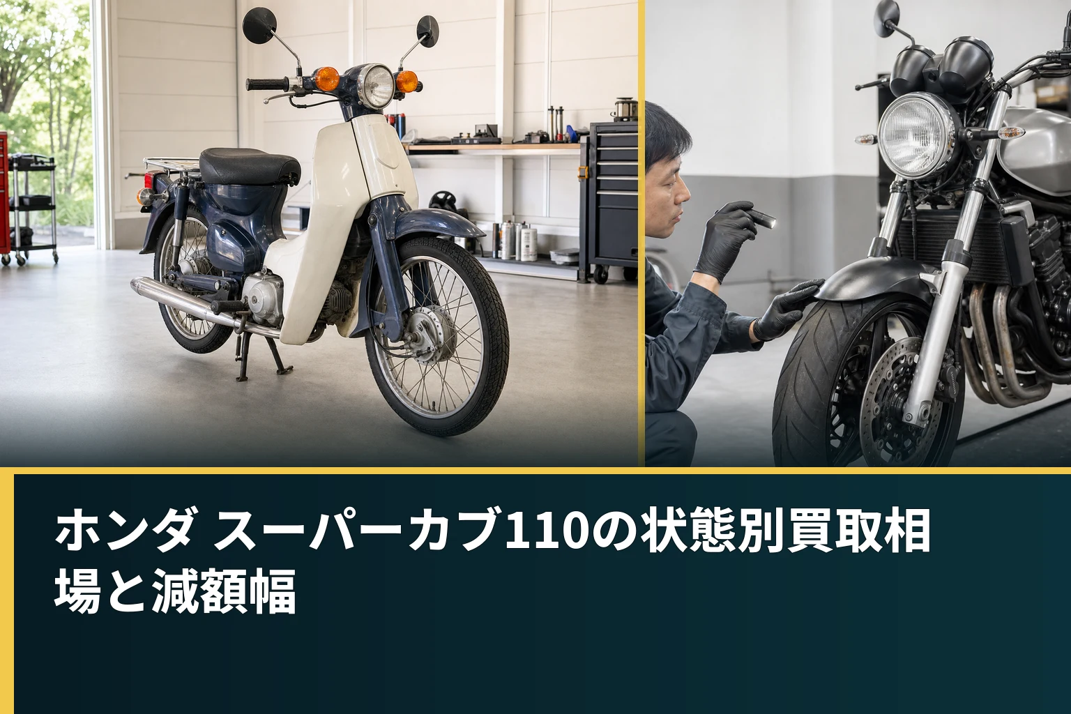 ホンダ スーパーカブ110の状態別買取相場と減額幅