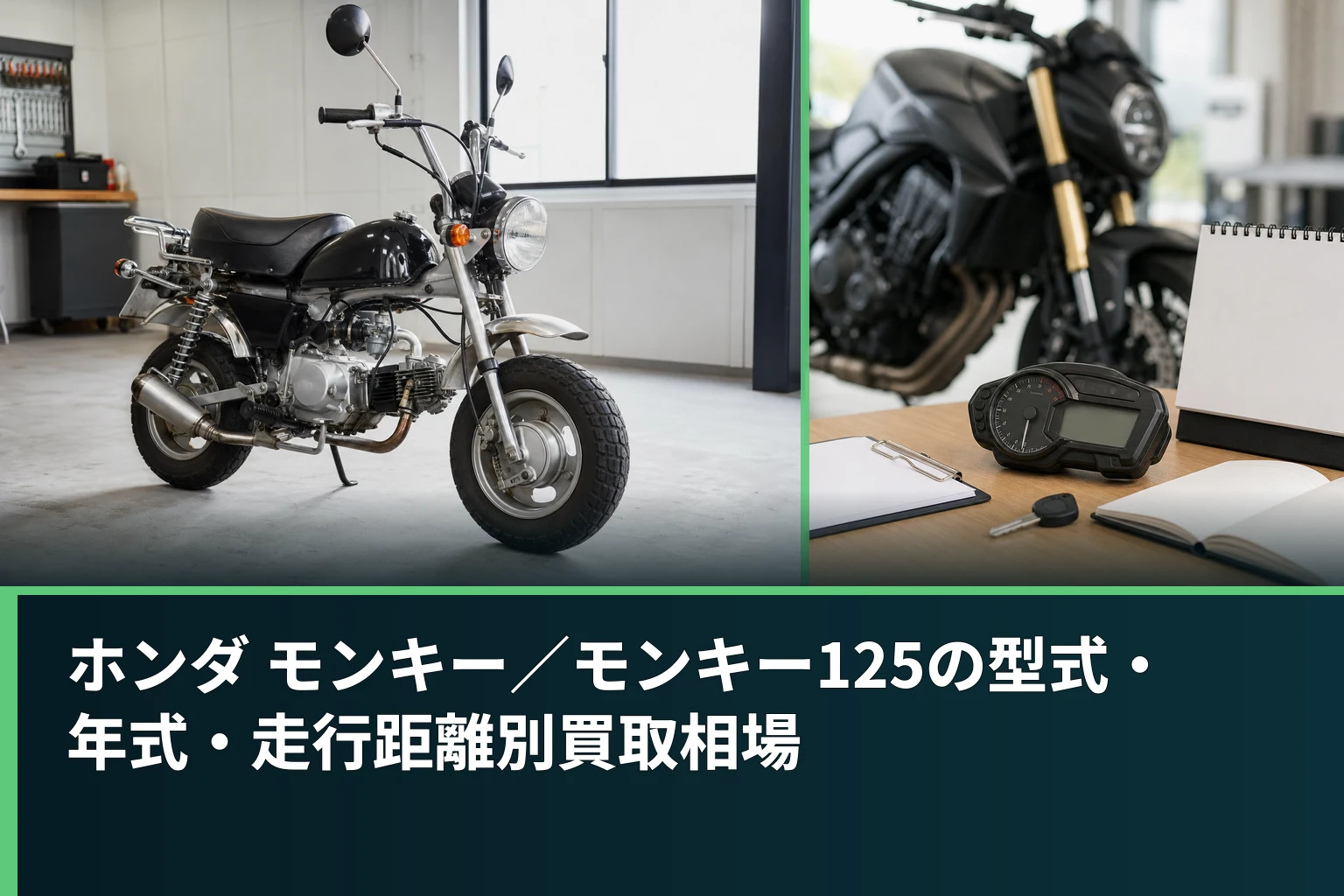 ホンダ モンキー／モンキー125の型式・年式・走行距離別買取相場