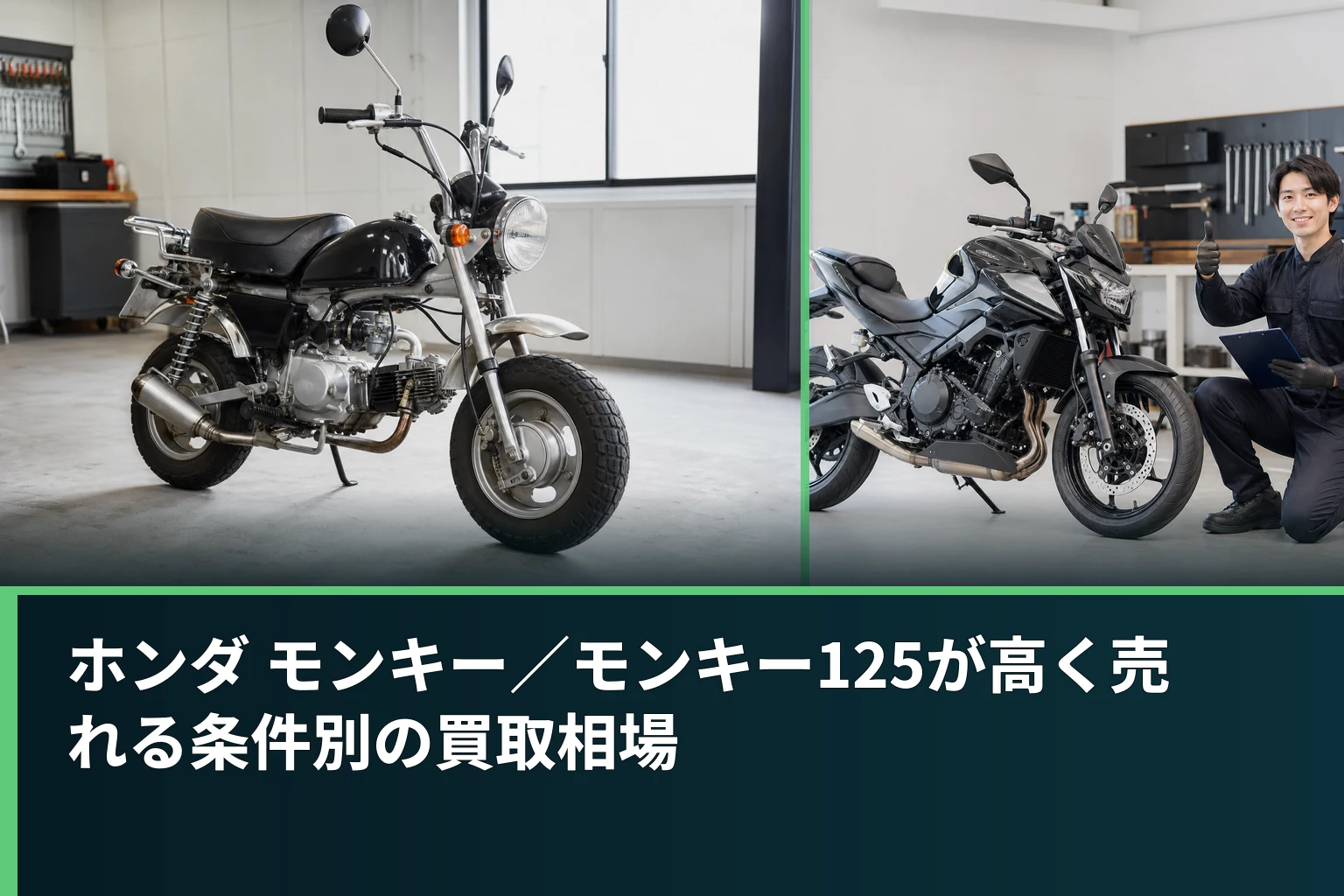 ホンダ モンキー／モンキー125が高く売れる条件別の買取相場