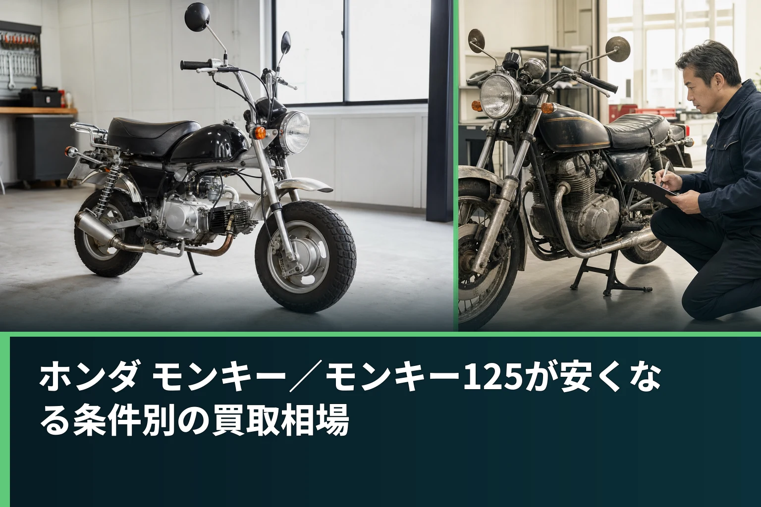 ホンダ モンキー／モンキー125が安くなる条件別の買取相場