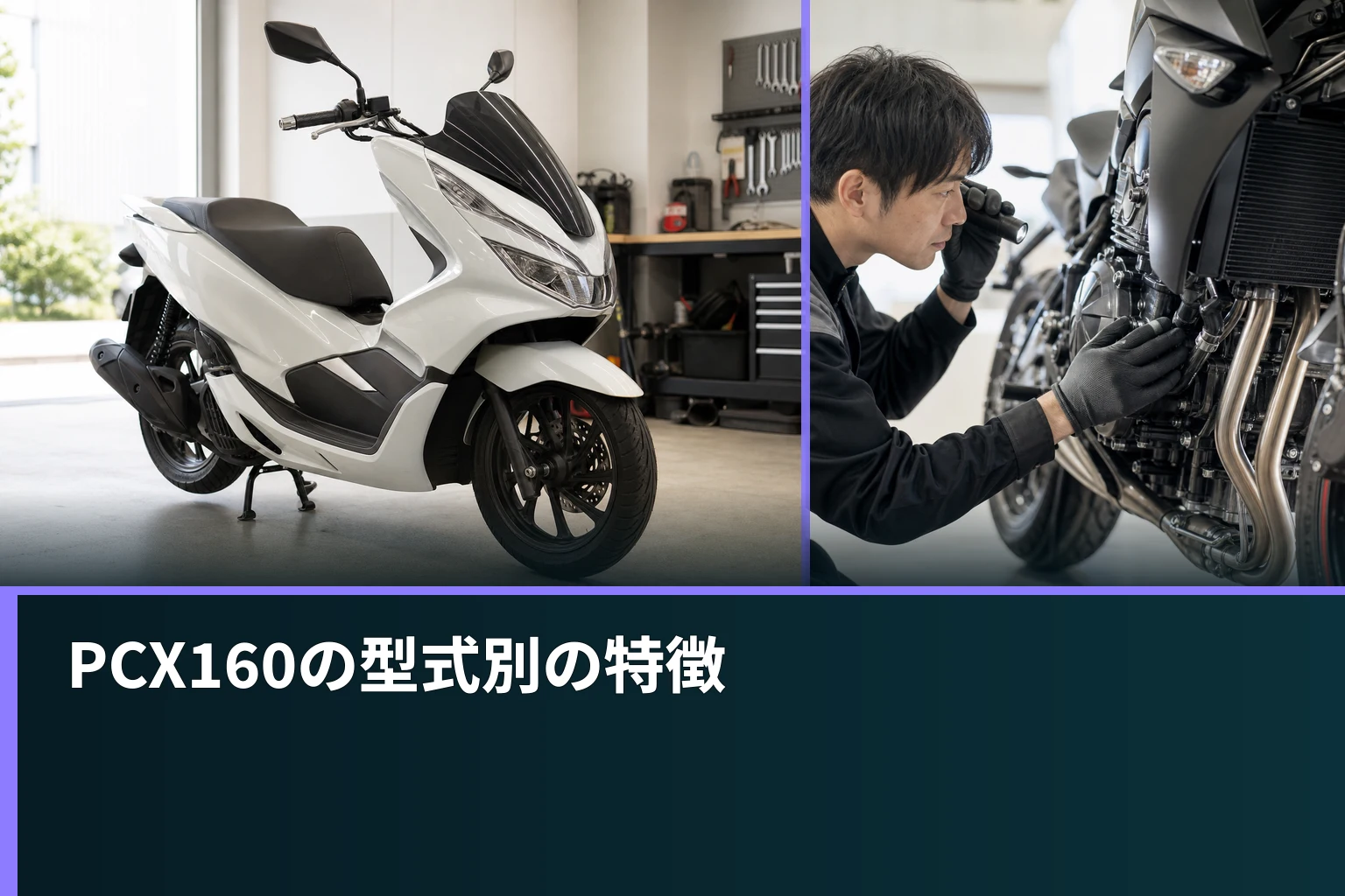 PCX160の型式別の特徴