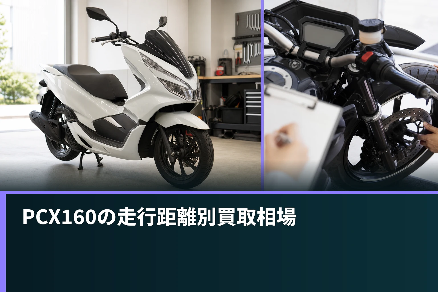 PCX160の走行距離別買取相場