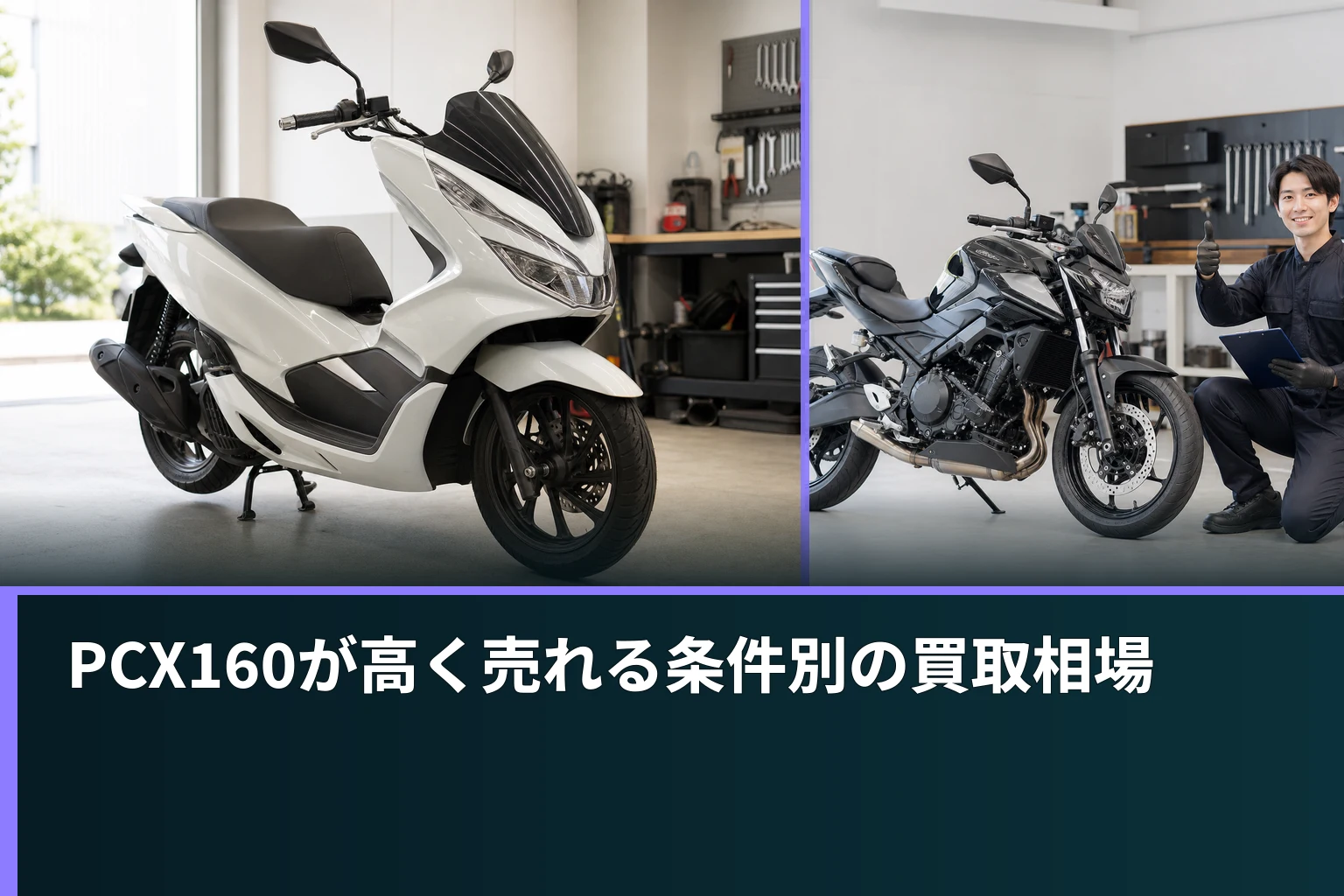 PCX160が高く売れる条件別の買取相場