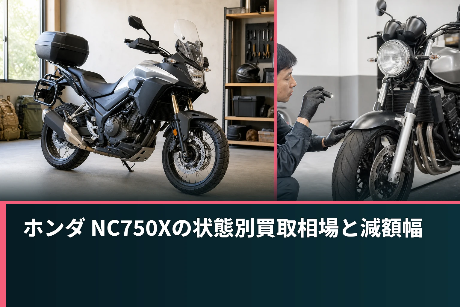 ホンダ NC750Xの状態別買取相場と減額幅