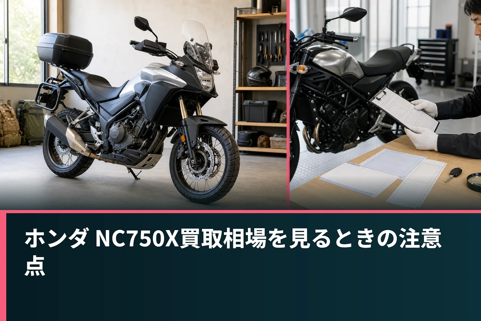 ホンダ NC750X買取相場を見るときの注意点