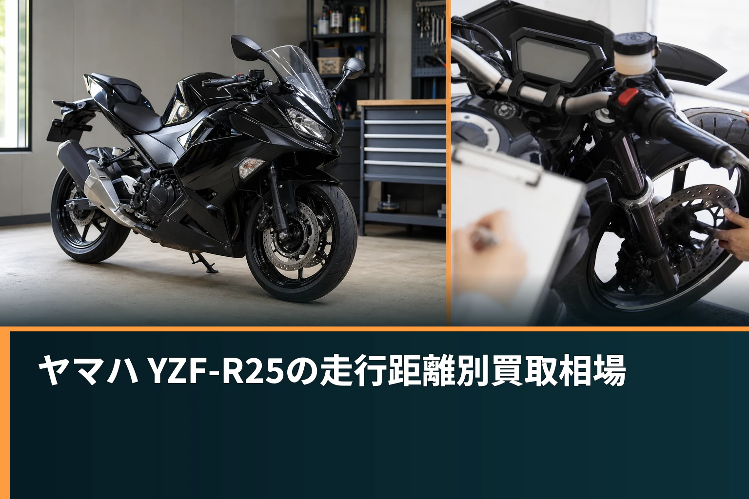 ヤマハ YZF-R25の走行距離別買取相場