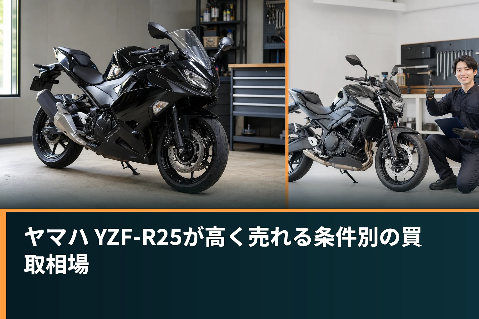 ヤマハ YZF-R25が高く売れる条件別の買取相場