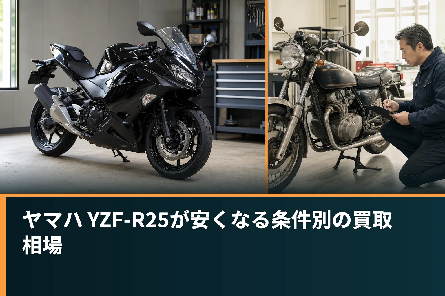 ヤマハ YZF-R25が安くなる条件別の買取相場