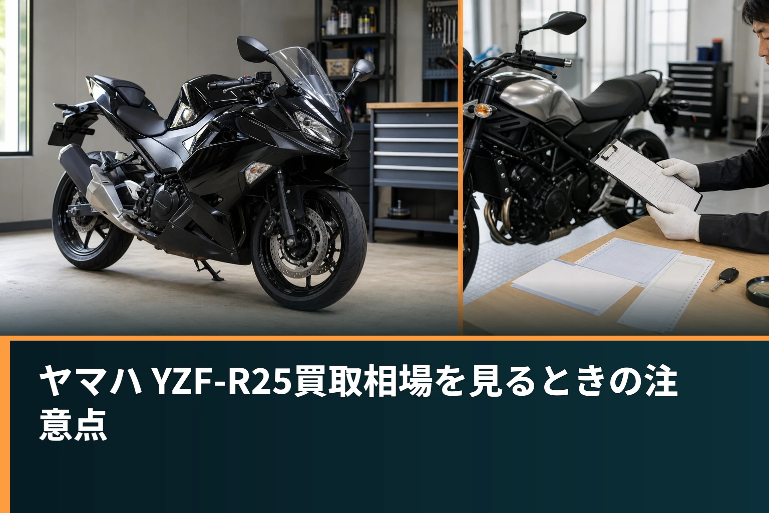 ヤマハ YZF-R25買取相場を見るときの注意点