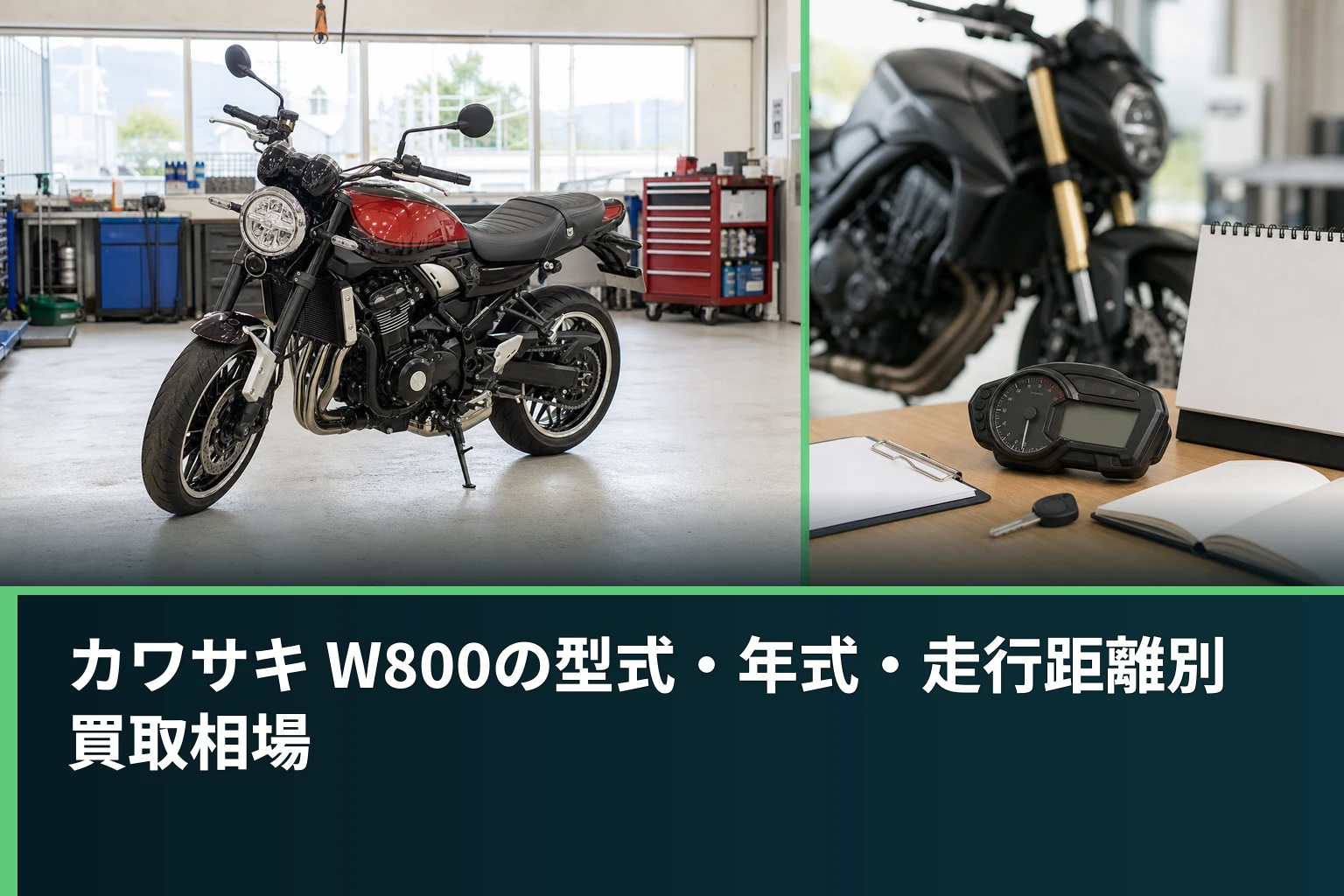 カワサキ W800の型式・年式・走行距離別買取相場