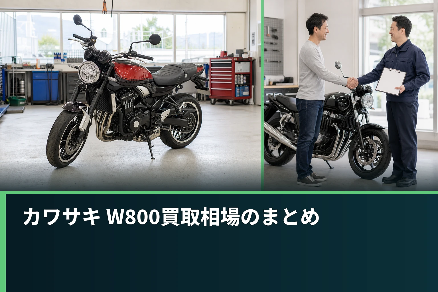 カワサキ W800買取相場のまとめ