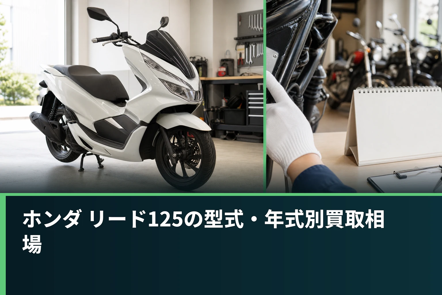 ホンダ リード125の型式・年式別買取相場
