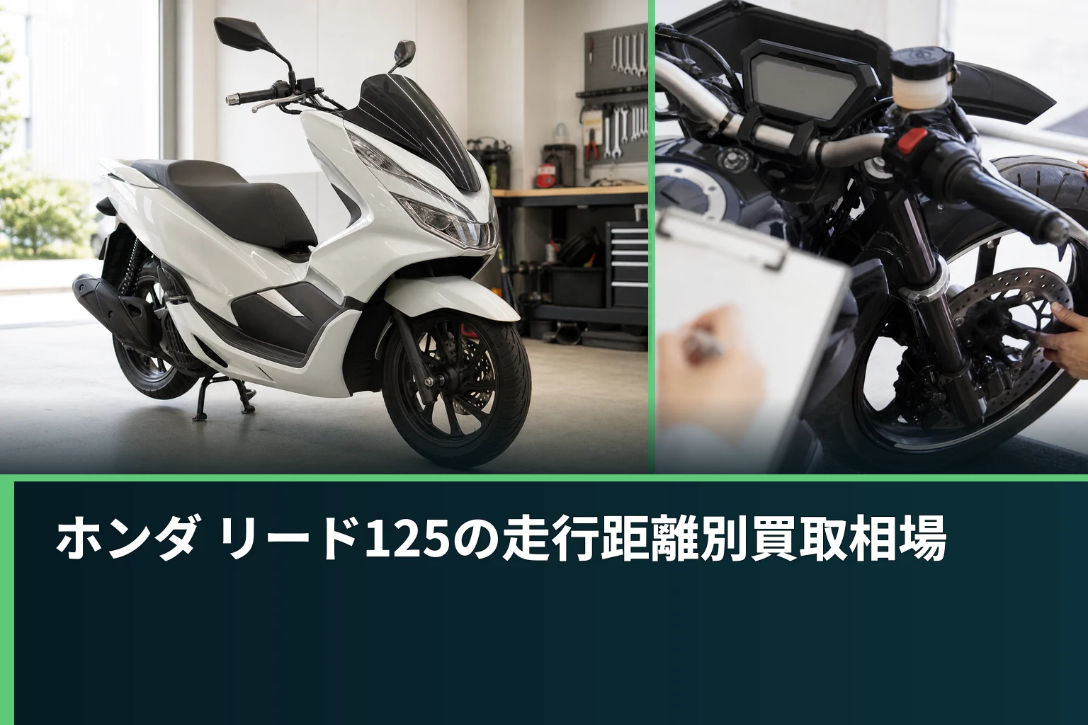ホンダ リード125の走行距離別買取相場